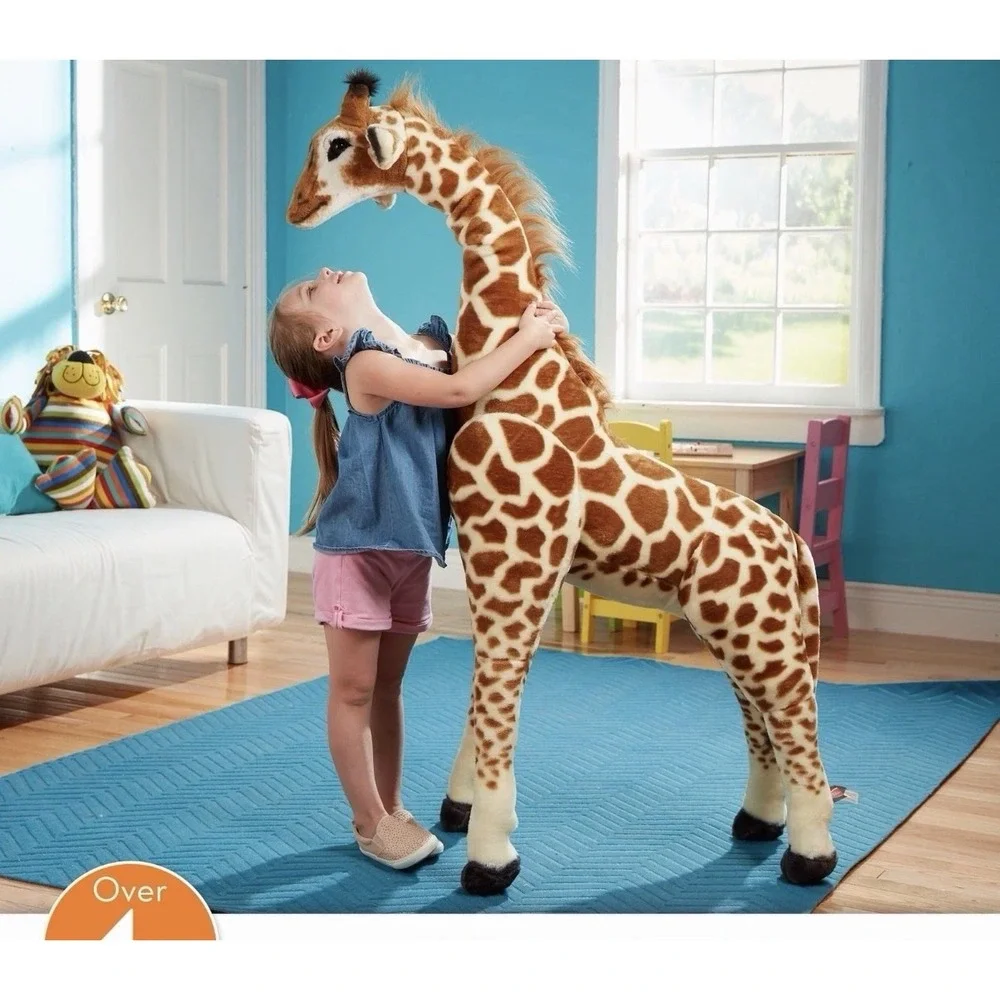 Melissa & Doug Giant Giraffe - Lifelike Plush Stuffed Animal (over 4 feet tall)